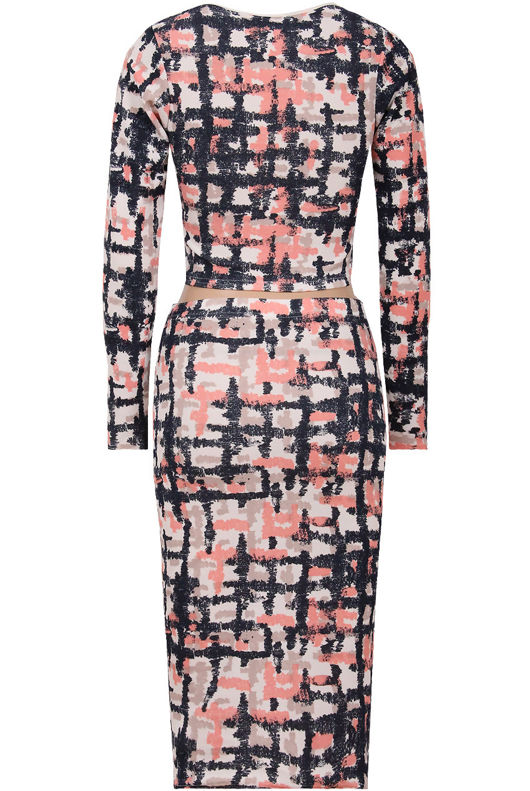 Multicolour Splash Print Tops & Skirt Set