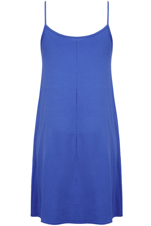 Royal Blue Block Neon Colour Sleeveless Summer Dress