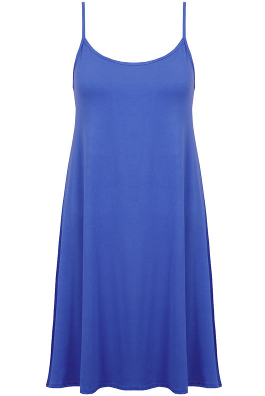 Royal Blue Block Neon Colour Sleeveless Summer Dress