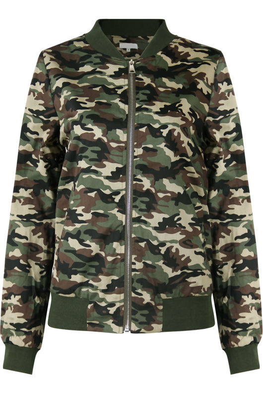 Camouflage Bomber Jacket