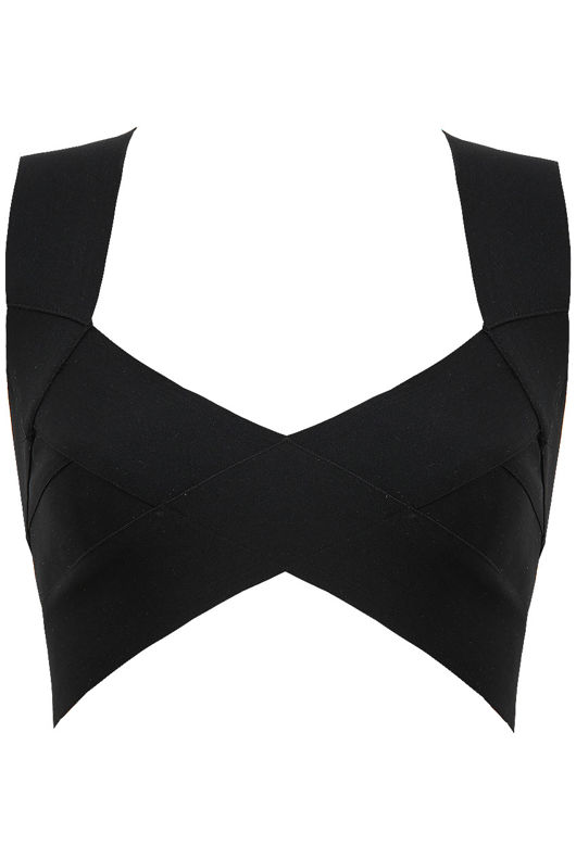 White Bandage Crop Top