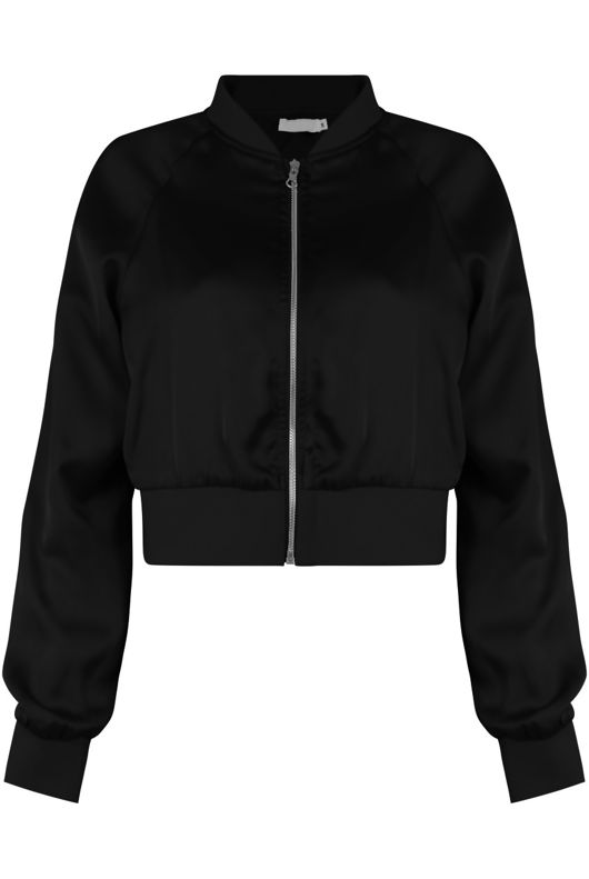 Smart Cropped Bomber Jacket