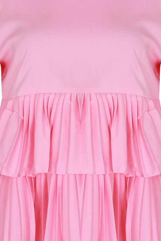 Rose Pleated Layered Tops