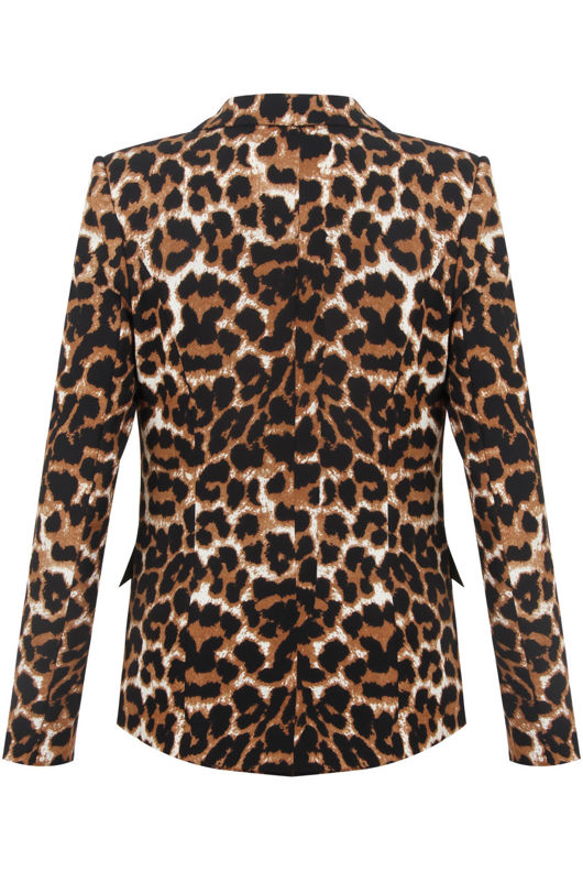 Leopard Printed Smart Blazer