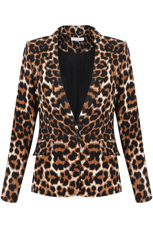 Leopard Printed Smart Blazer