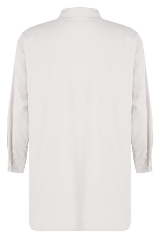 White Oversized Longline Shirt