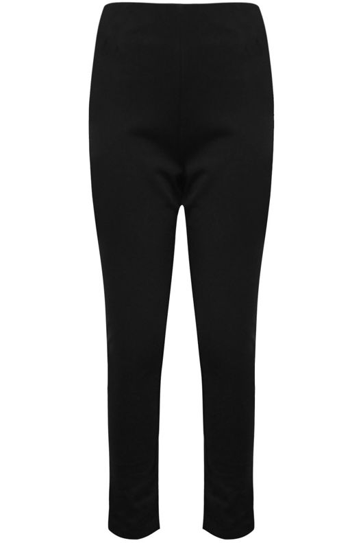 Black Tailored Plain Trousers 