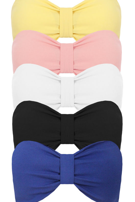 Blue Front Bow Trimming Bralet