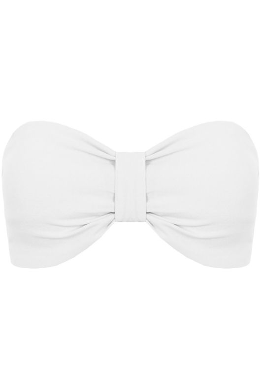 White Front Bow Trimming Bralet