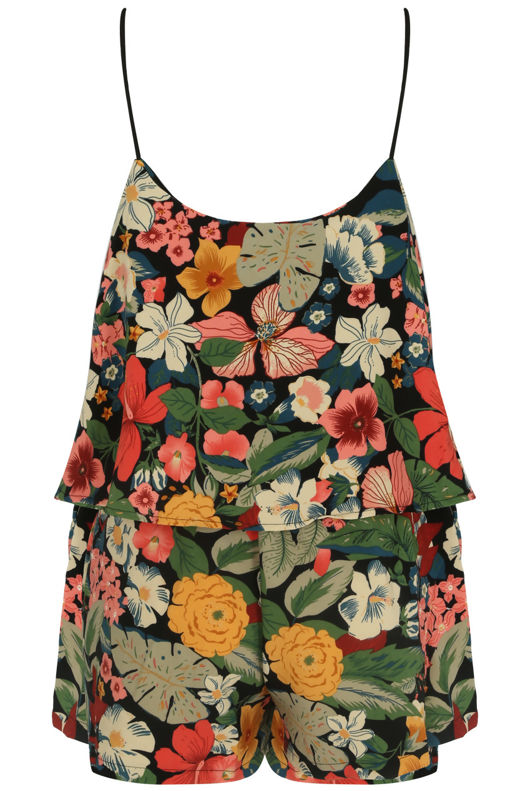 Floral Frill Cami Playsuit