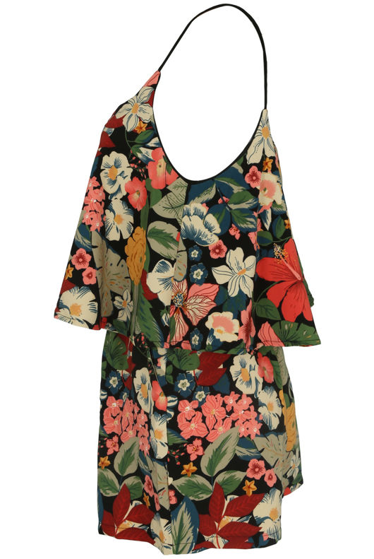 Floral Frill Cami Playsuit