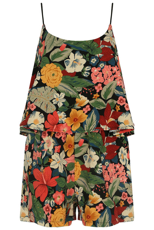 Floral Frill Cami Playsuit