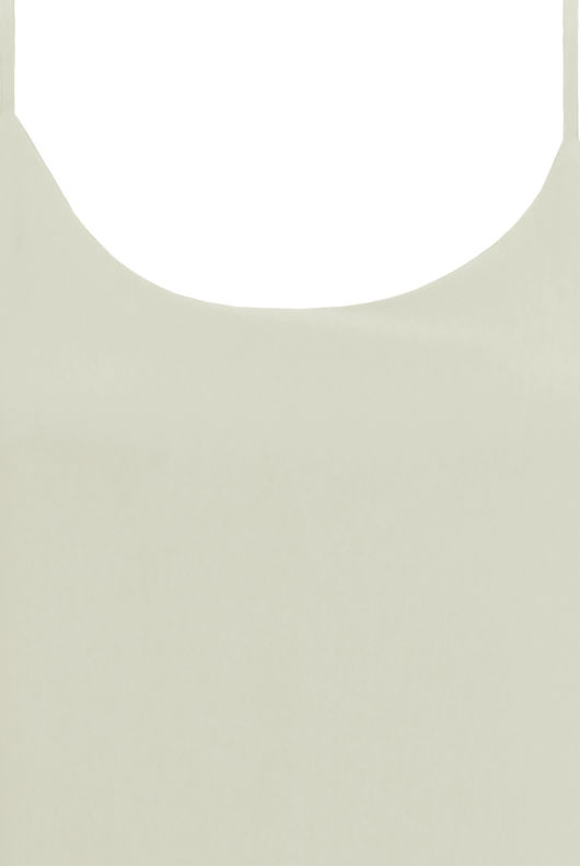 Cream Cross Over Chiffon Split Front Dress