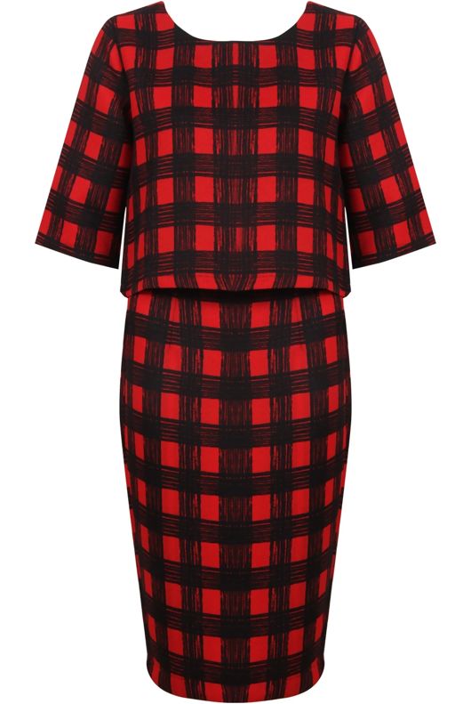 Tartan Print Crop Top & Skirt Set