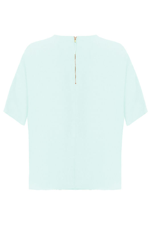 Mint Over-Sized Cropped Blouse