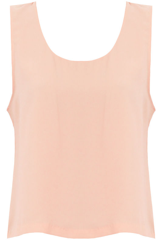 Rose Block Colour Sleeveless Tops