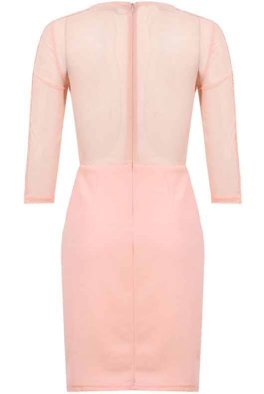 Rose Flower Lace Midi Dress