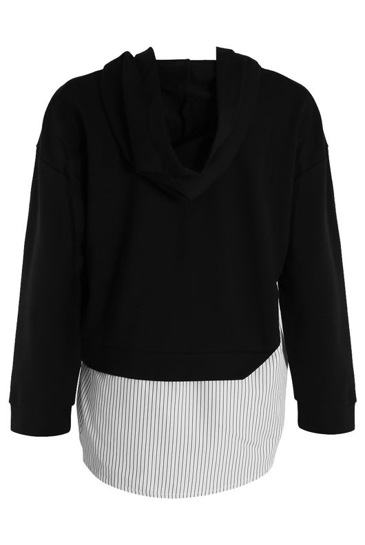 Black Mock Shirt Layered Jumper
