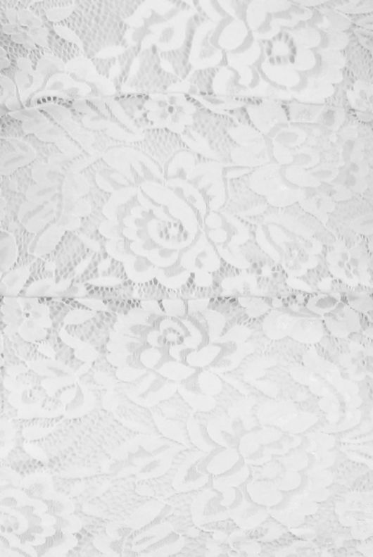 White Floral Lace Criss Cross Back Bodycon Dress
