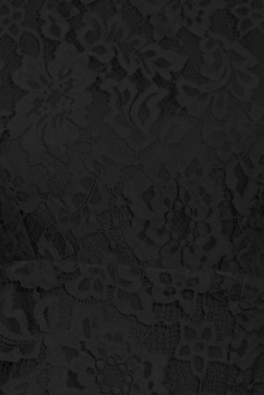 Black Floral Lace Criss Cross Back Side Slit Dress