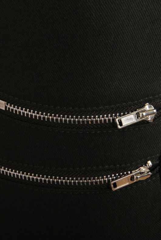Side Zip Detailed Fitted Jeggings in Khaki