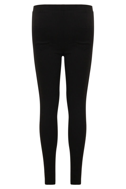 Ripped Detail Jeggings in Black