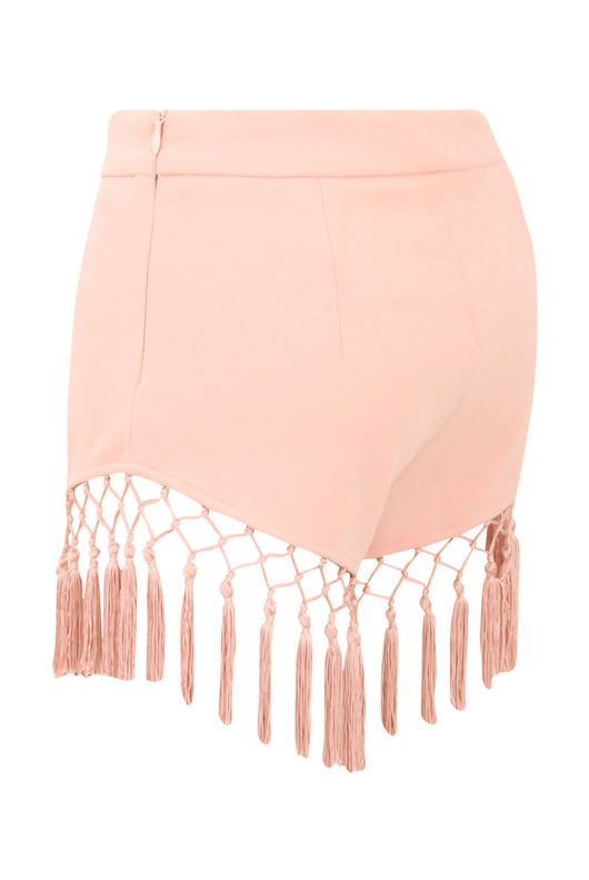 Rose Tassel Tailored Shorts
