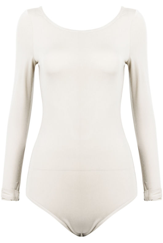 Cream Laced Back Bodysuit