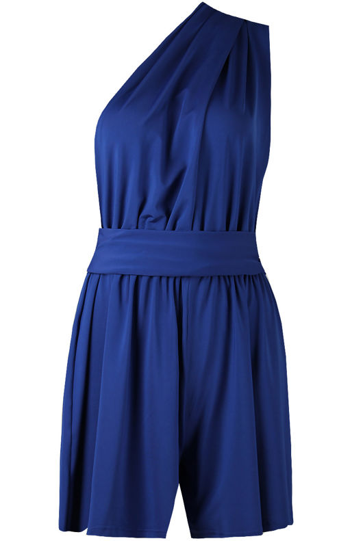 Slinky Multi-way Playsuit In Royal Blue