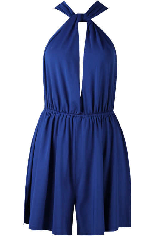 Slinky Multi-way Playsuit In Royal Blue