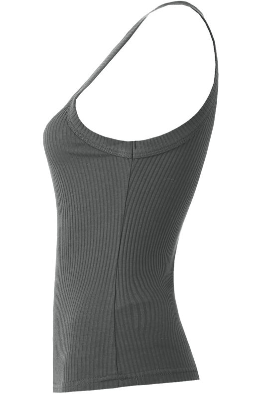 Grey Vertical Stripe Textured Vest