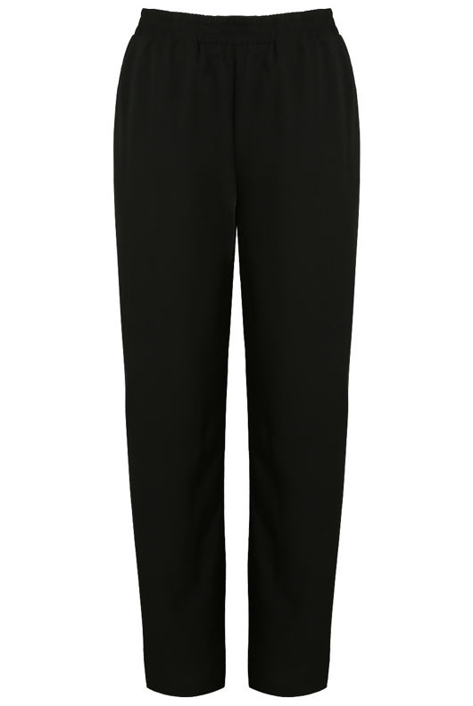 Black & Leopard Snap Buttoned Trouser