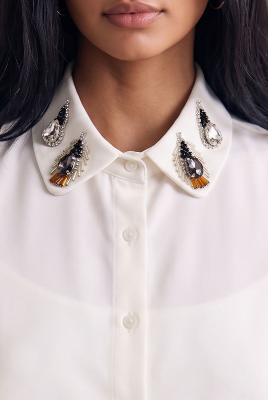 Embellished Bib Collar
