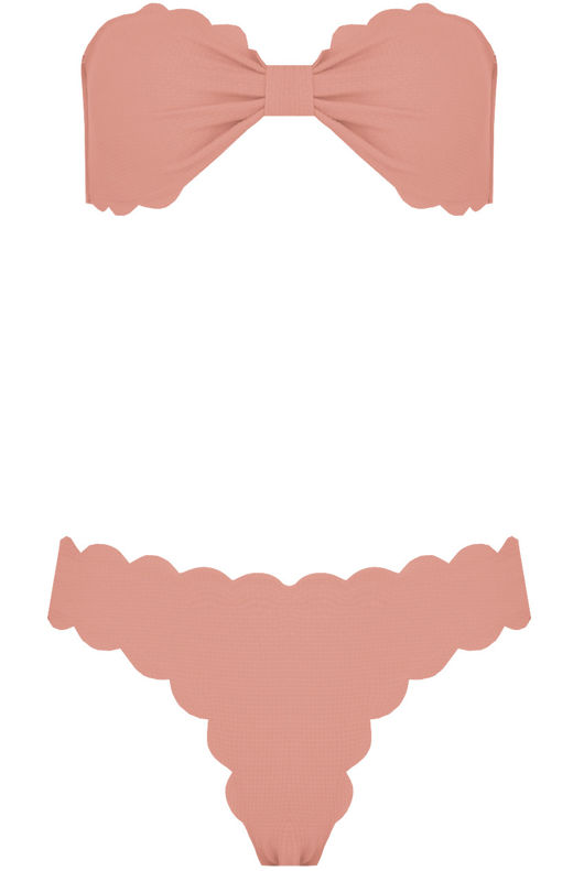Pink Halter Neck Bikini Set
