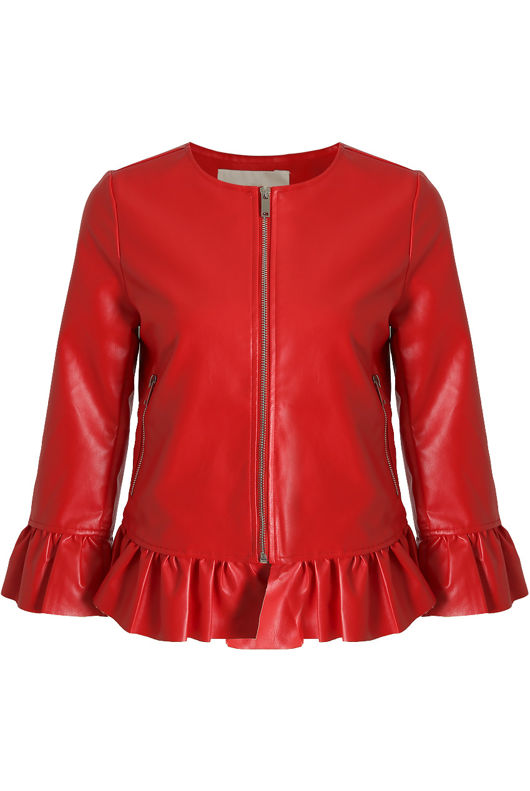 Red Box Faux Leather Jackets