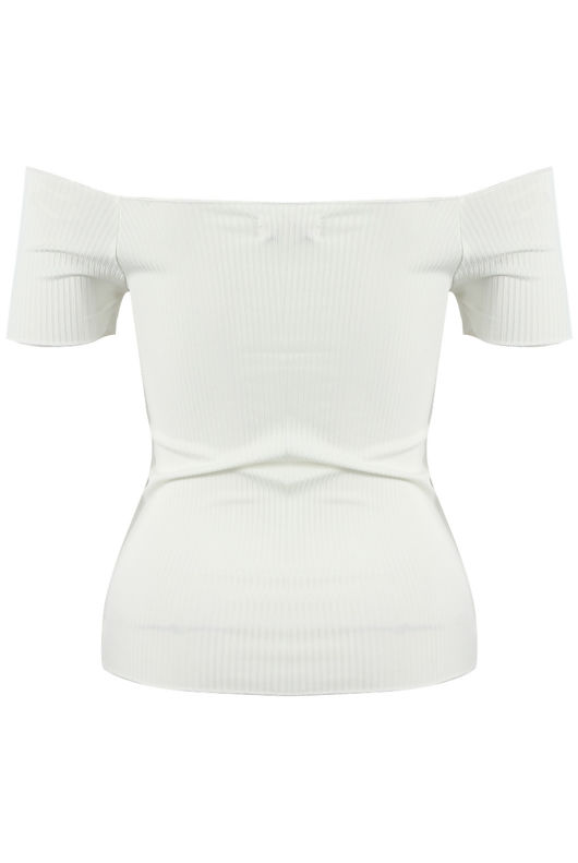 Mix Pack Ribbed Bardot Crop Top
