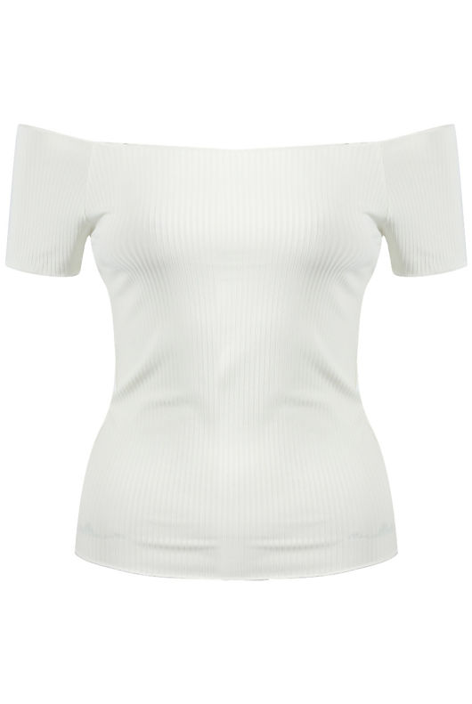 Mix Pack Ribbed Bardot Crop Top