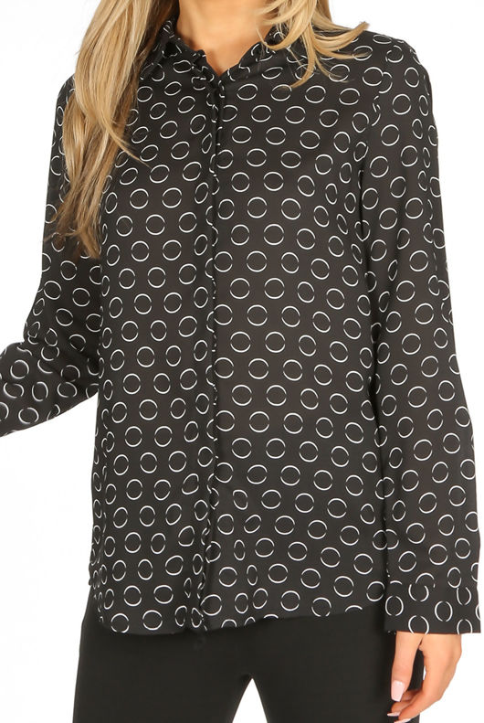 Black Circles Print Shirt