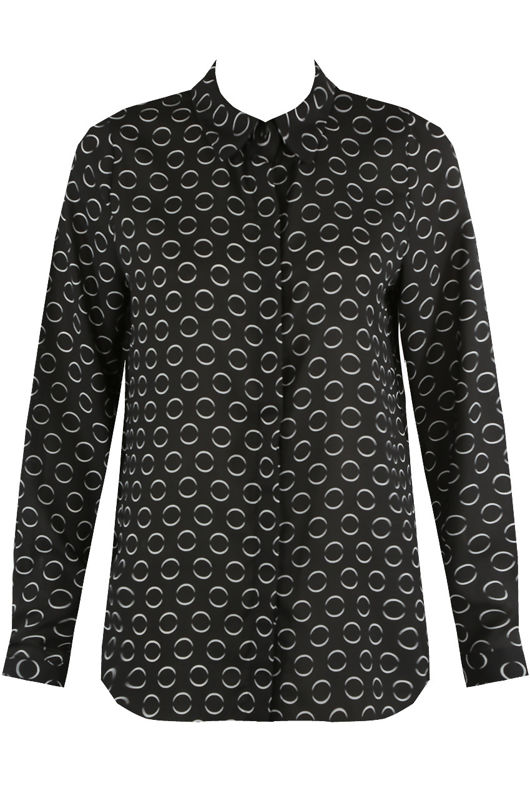 Black Circles Print Shirt