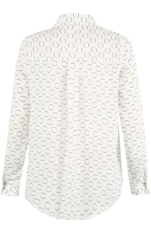 White Circles Print Shirt