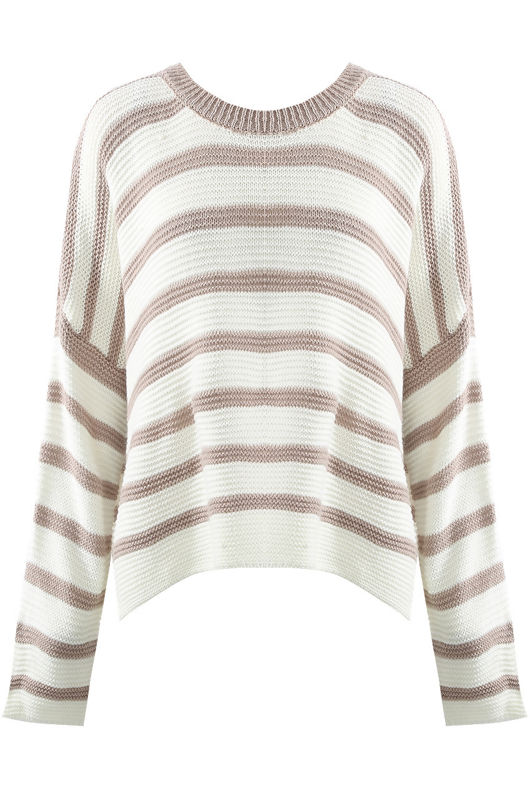 Beige Striped Jumper