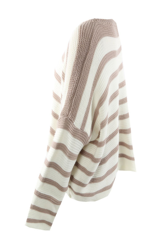 Beige Striped Jumper