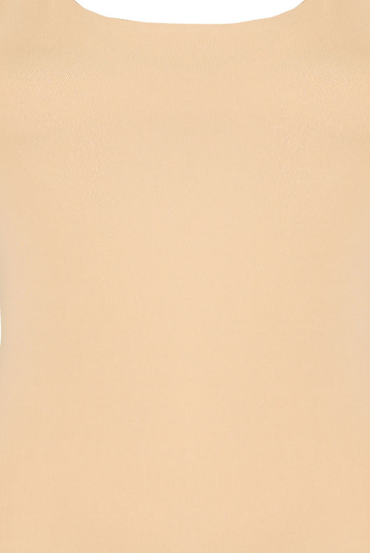 Beige Square Neck Bodycon Dress