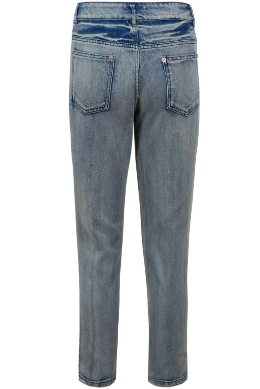 Denim Ripped Detail Knee Panels Jeans