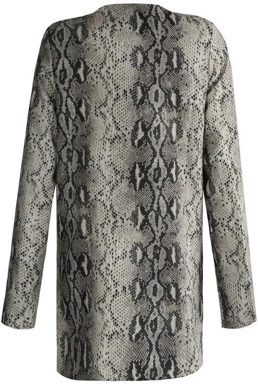 Reptile Print Box Overcoat