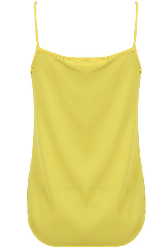 Yellow Chiffon Cami Gold Plated Dress