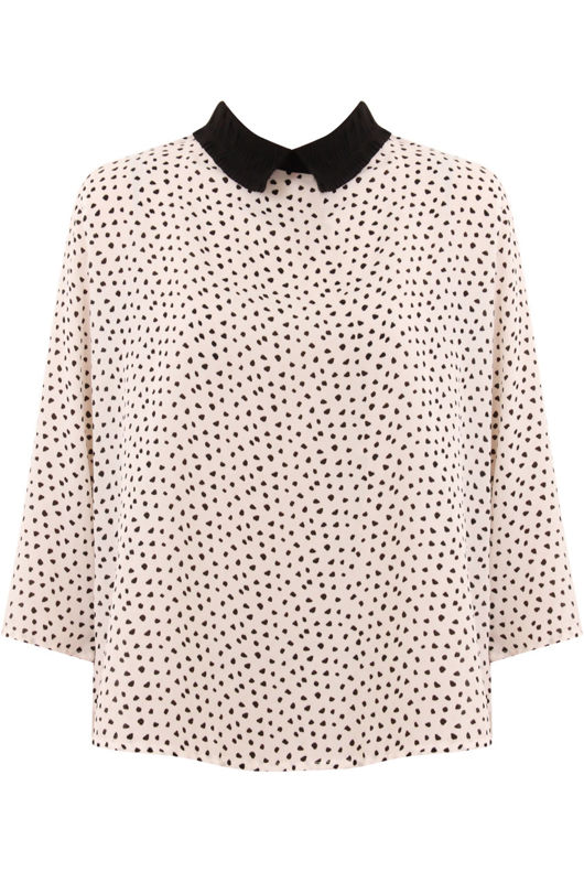 White Hearts Printed Top 