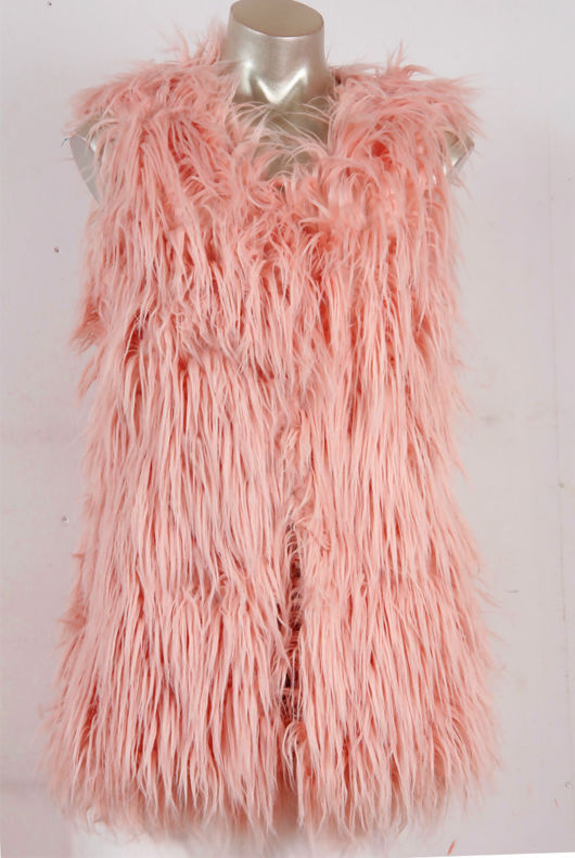 Rose Faux Fur Gilet
