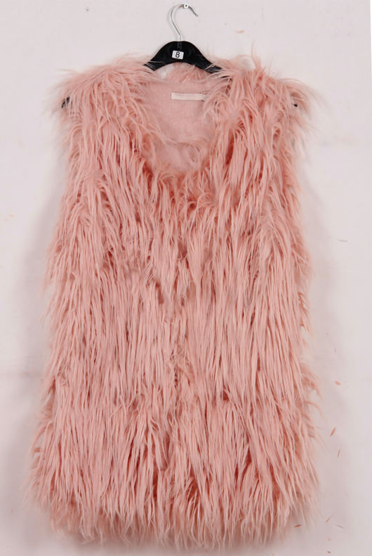 Rose Faux Fur Gilet