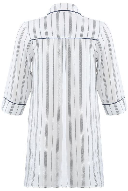 Stripes Button Up Shirt Dress